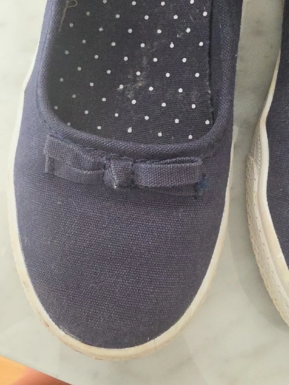 Gymboree Navy Canvas Mary Jane Sneakers with Bow